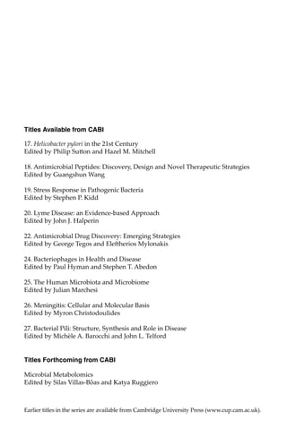 Bacterial Pili Structure Synthesis And Role In Disease Ma Barocchi PDF Bacterial Pili Structure Synthesis And Role In Disease Ma Barocchi PDF