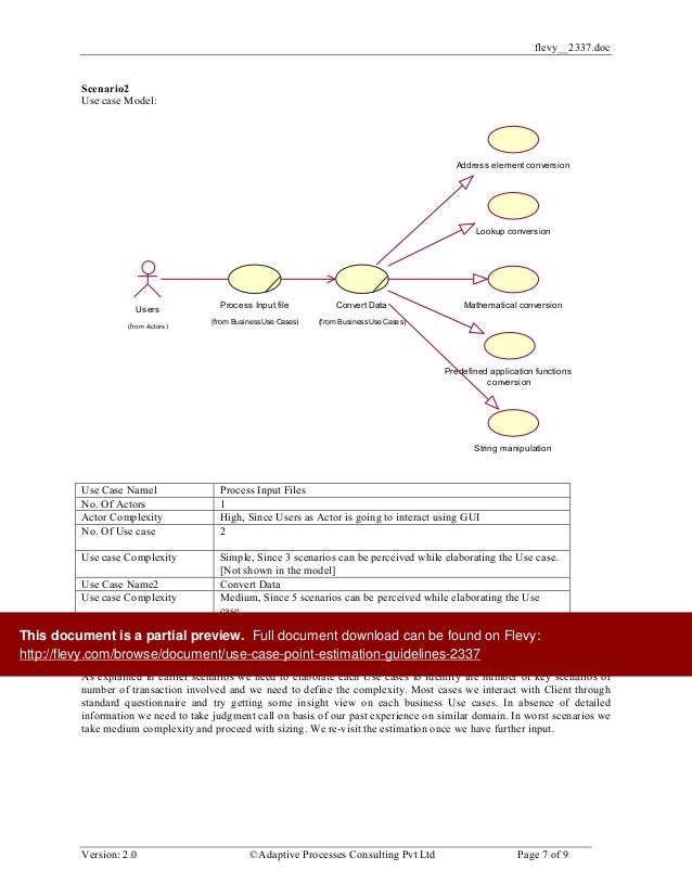 Use Case Point Estimation Guidelines