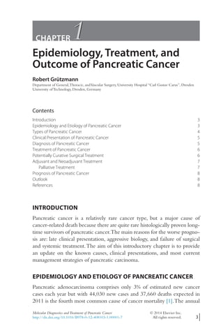 Molecular Diagnostics And Treatment Of Pancreatic Cancer Systems And ...