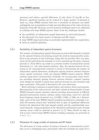 Subsection Design Large Mimo Systems Chockalingam A Rajan Bs | PDF