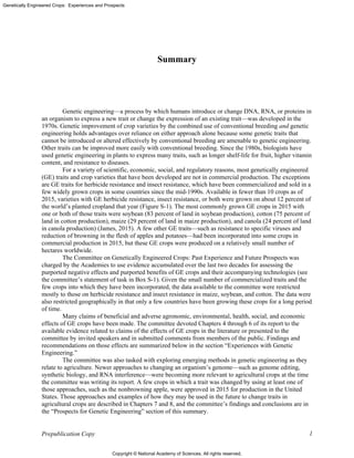 Engineered Breeding Genetically Engineered Crops: Experiences and Prospects (2016) | PDF