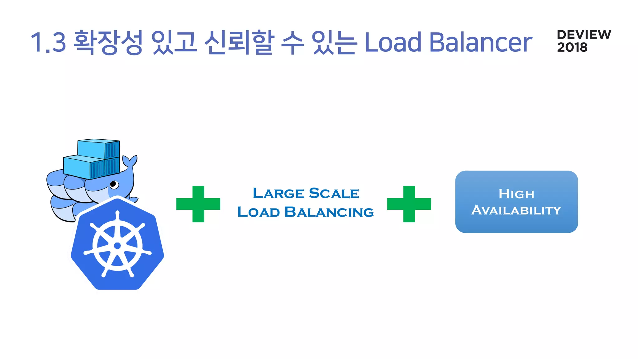 Large Scale
Load Balancing
High
Availability
 