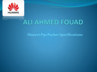 Huawei P50 Pocket Specifications
 