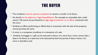 Transfer of Property Act, 1882 (powerpoint presentation) | PPT