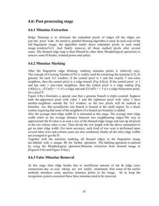 Biometric Fingerprint Recognintion based on Minutiae Matching | PDF