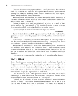 An Applied Guide To Process And Plant Design Sean Moran | PDF