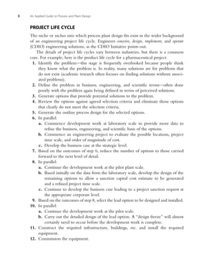 An Applied Guide To Process And Plant Design Sean Moran | PDF