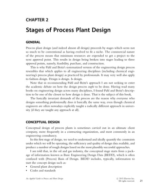 An Applied Guide To Process And Plant Design Sean Moran | PDF