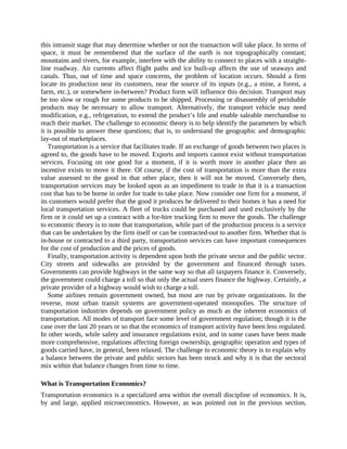 Concepts Of Transportation Economics Barry E Prentice Darren Prokop | PDF