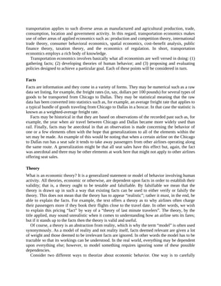Concepts Of Transportation Economics Barry E Prentice Darren Prokop | PDF