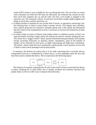 Concepts Of Transportation Economics Barry E Prentice Darren Prokop | PDF