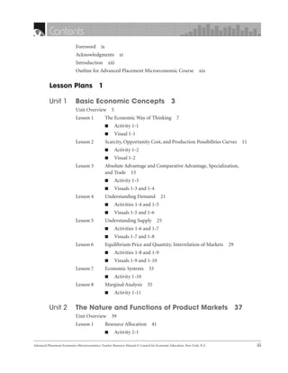Advanced Placement Economics Microeconomics Gary L Stone | PDF