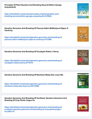 Genetics And Breeding Of Sugar Beet Enrico Biancardi | PDF