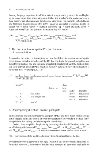 Mapping Spatial Pps The Cartography Of Syntactic Structures 1st ...