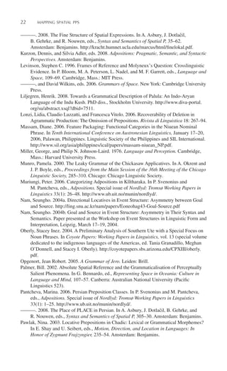 Mapping Spatial Pps The Cartography Of Syntactic Structures 1st ...