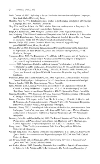 Mapping Spatial Pps The Cartography Of Syntactic Structures 1st ...