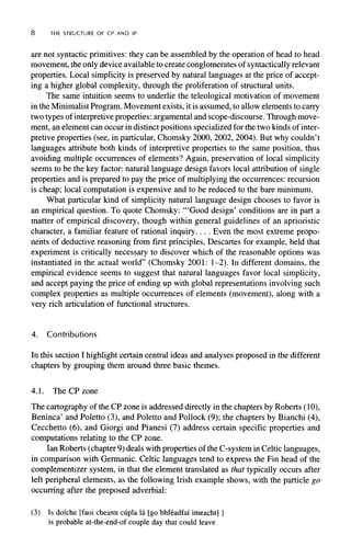 The Structure Of Cp And Ip The Cartography Of Syntactic Structures ...