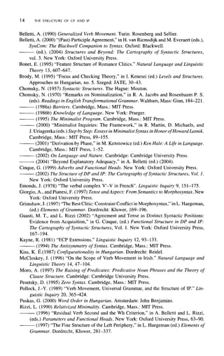 The Structure Of Cp And Ip The Cartography Of Syntactic Structures ...