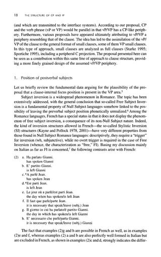The Structure Of Cp And Ip The Cartography Of Syntactic Structures ...