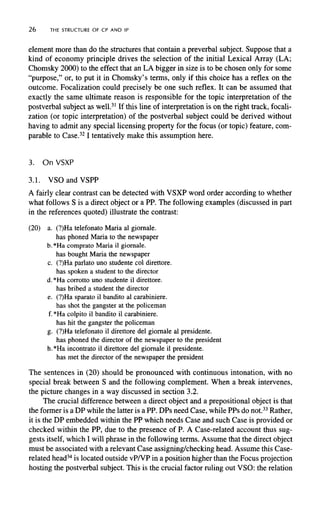 The Structure Of Cp And Ip The Cartography Of Syntactic Structures ...