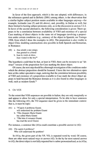 The Structure Of Cp And Ip The Cartography Of Syntactic Structures ...