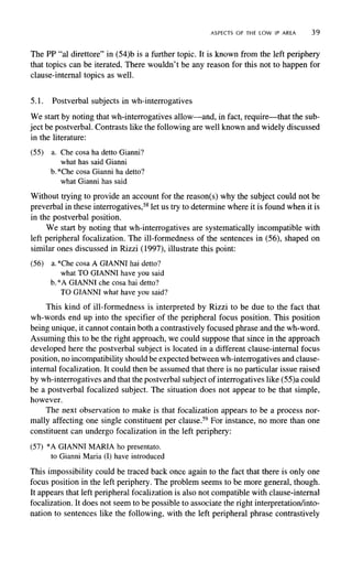 The Structure Of Cp And Ip The Cartography Of Syntactic Structures ...