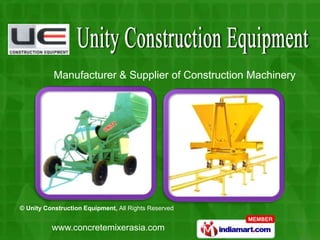 Manufacturer & Supplier of Construction Machinery 