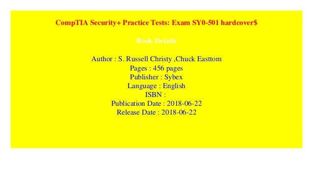 Comptia Security Practice Tests Exam Sy0 501 Hardcover