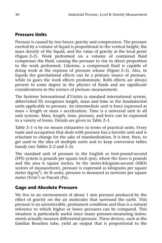 Industrial Pressure Level And Density Measurement 2nd Edition Gillum | PDF
