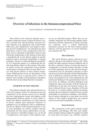 Compromised Host Diagnostic Microbiology Of The Immunocompromised Host Randall T Hayden ...