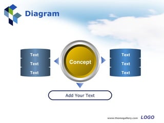 Diagram Concept Add Your Text Text Text Text Text Text Text 