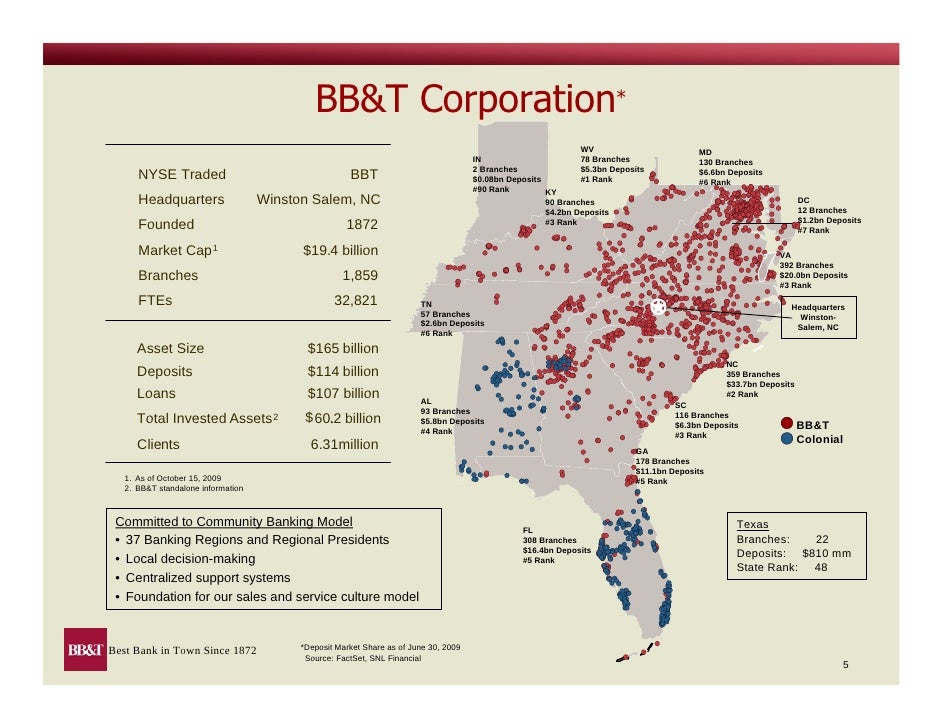Q3 Earning Report of BB&T Corporation