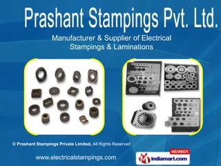 Manufacturer & Supplier of Electrical  Stampings & Laminations 