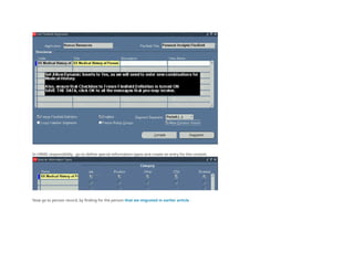 In HRMS responsibility , go to define special information types and create an entry for the context.
Now go to person record, by finding for the person that we migrated in earlier article .
 