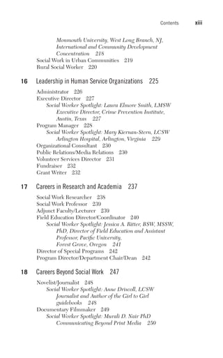 101 Careers In Social Work 1st Edition Dr Jessica Ritter Phd Mssw Bsw | PDF