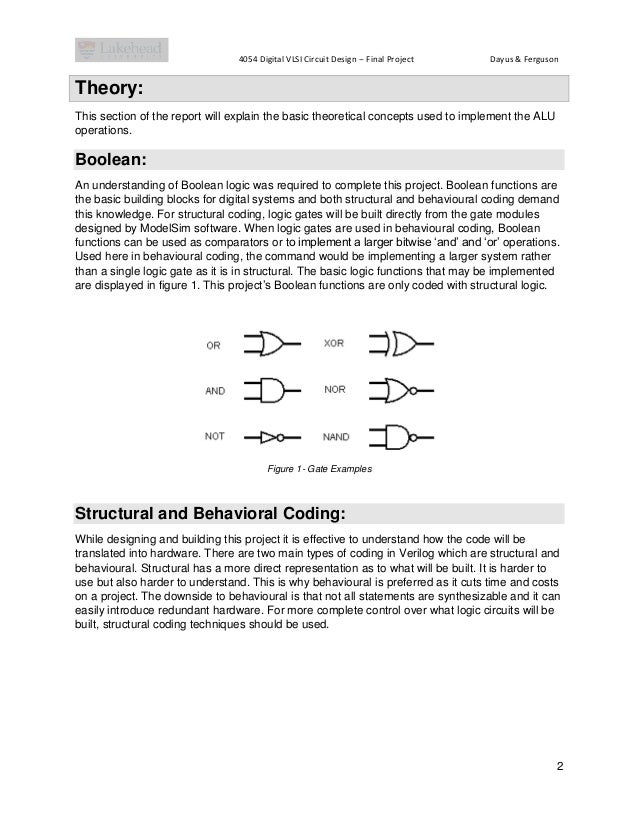 Example Report VLSI