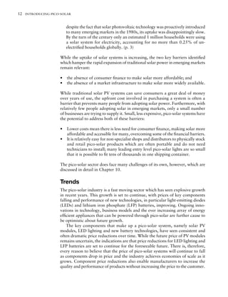 Picosolar Electric Systems The Earthscan Expert Guide To The Technology ...
