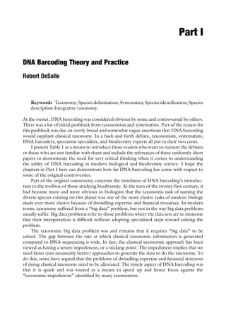 DNA Barcoding Methods and Protocols 1st Edition Robert Desalle | PDF