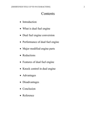 Dual fuel engine seminar report pdf | PDF