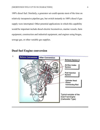 Dual fuel engine seminar report pdf | PDF