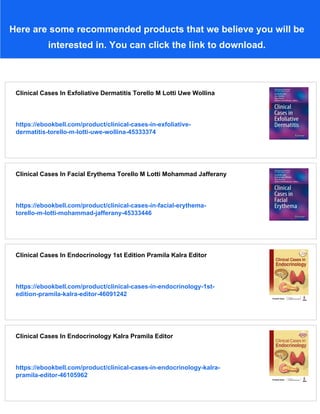 Clinical Cases In Prosthodontics 1st Edition Leila Jahangiri | PDF