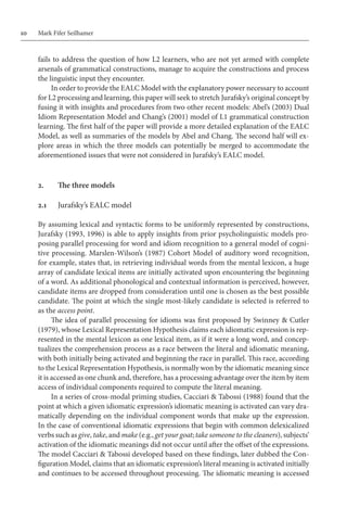 Cognitive Processing In Second Language Acquisition Inside The Learners ...