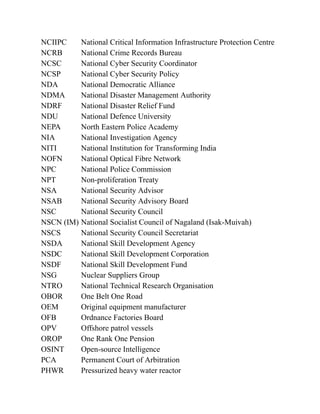 How India Manages Its National Security Arvind Gupta | PDF