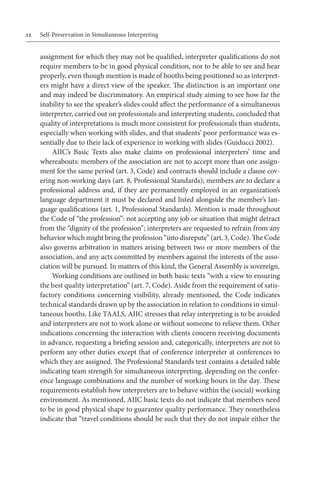 Self preservation in Simultaneous Interpreting Claudia Monacelli | PDF