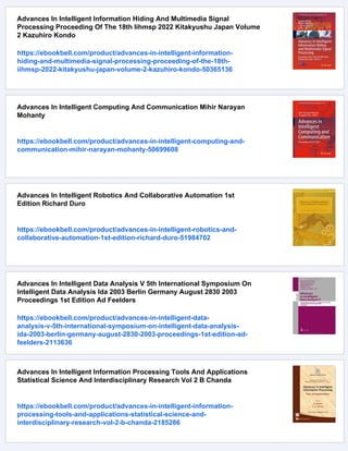 Advances In Intelligent Transportation System And Technology Decheng ...