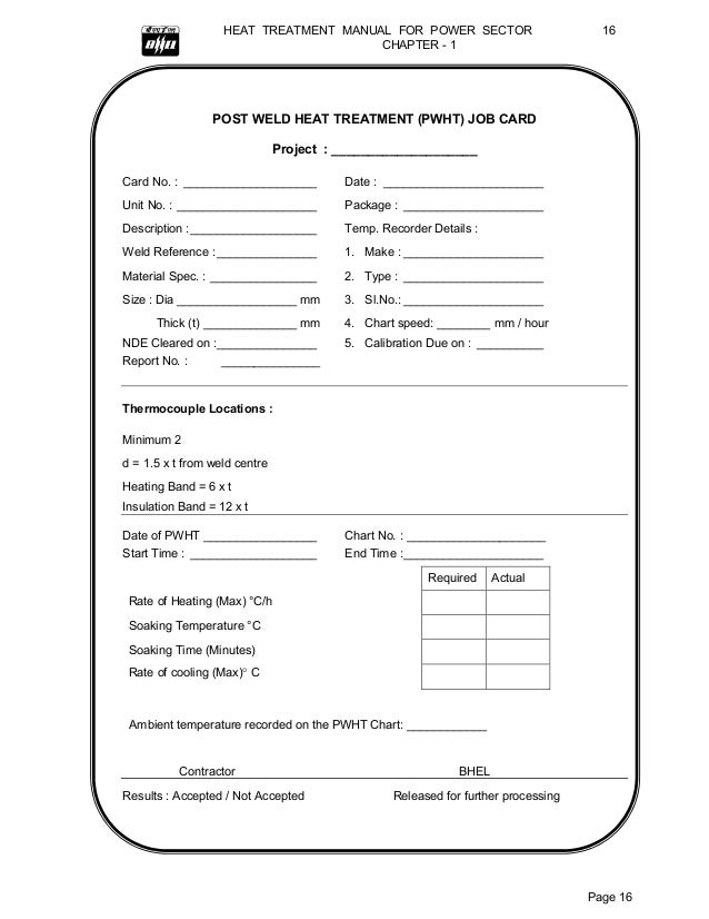 236135365 heat treatment manual pwht chart pdf