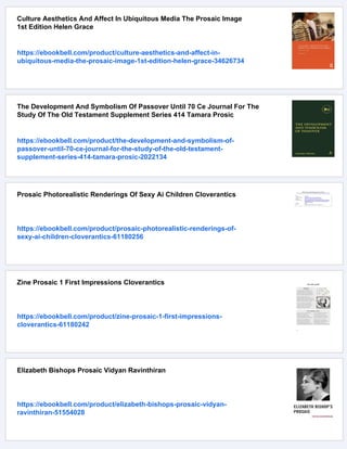 Prosaic Visual Prosaics And Other Provocations Empathy Open Time And The Novel Gary ...