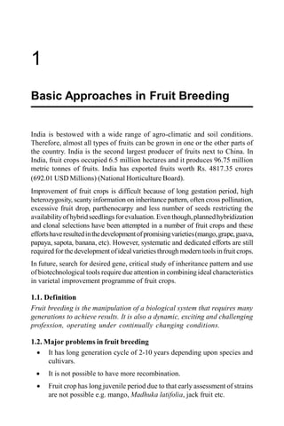 Fruit Breeding Approaches And Achievements 2nd Anil Kumar Shukla | PDF