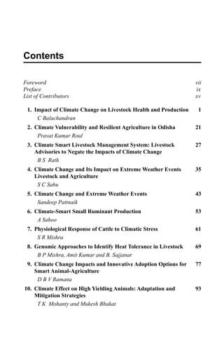 Impact Of Climate Change On Livestock Health And Production Gangadhar ...