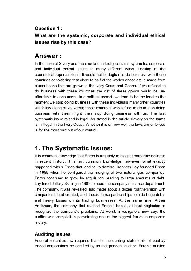 Enron essay